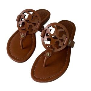 Tory Burch Brown Miller Sandals Iconic Design